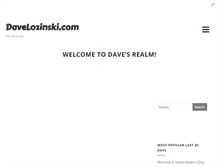 Tablet Screenshot of davelozinski.com